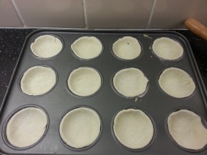 bases in the tray